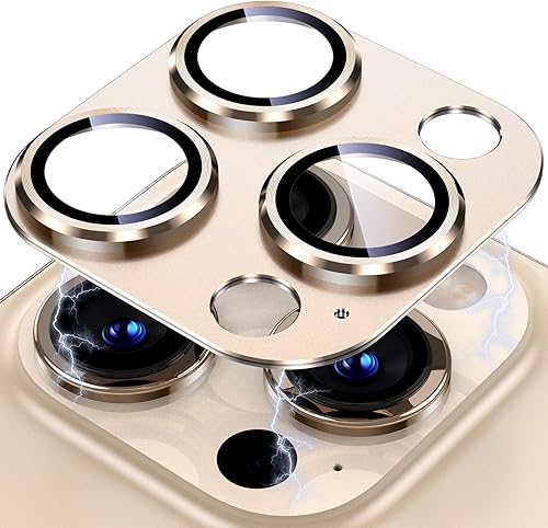Miniatura 1 de Uyiton - Protector de lente de cámara de iPhone 13 Pro y 13 Pro Max, fuerte absorción, protección anticaídas, cubierta de cámara trasera, vidrio