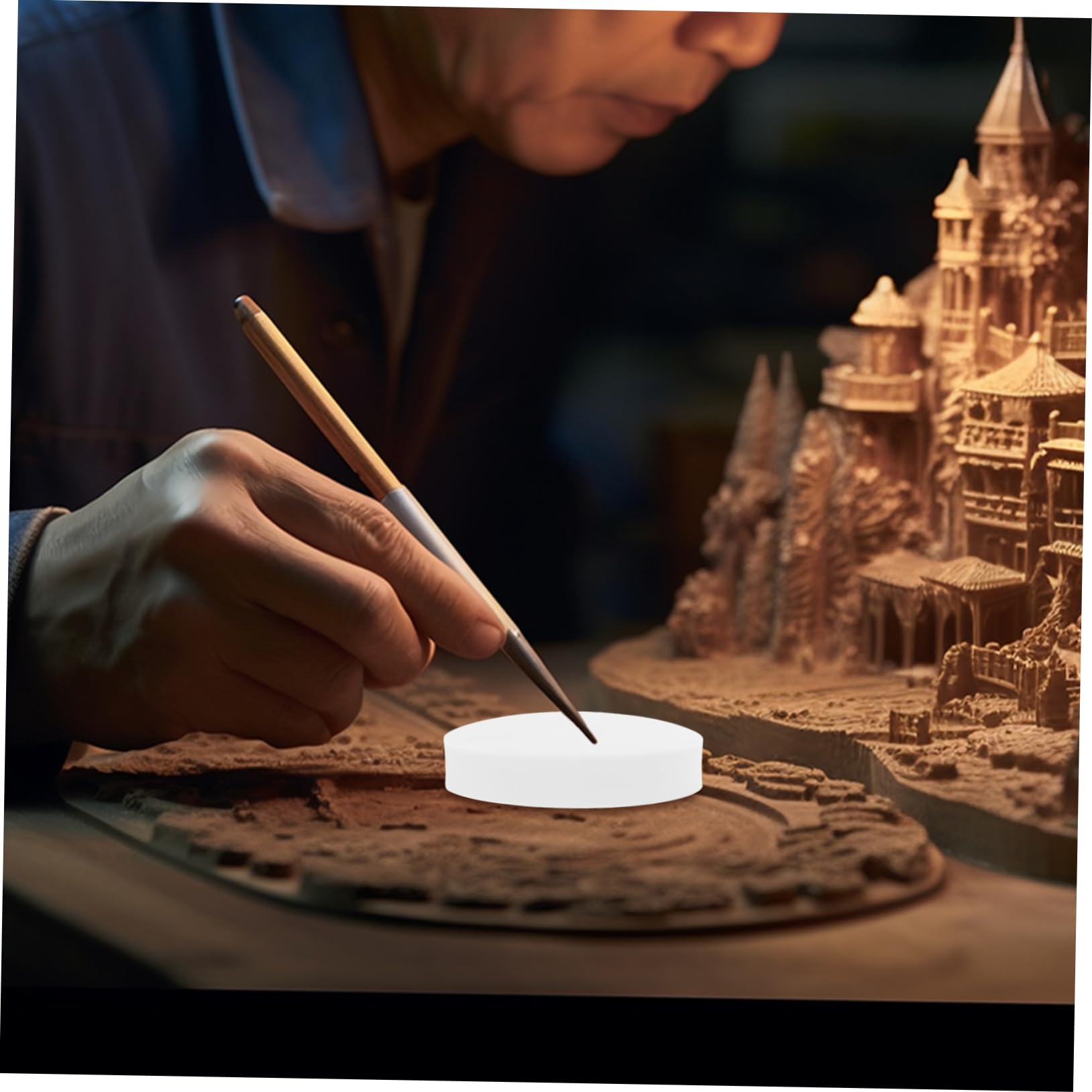 HAWILLOSCH 24pcs Hand-Carved Engraved Rubber Blocks for DIY Carving Stamps Versatile Art Material