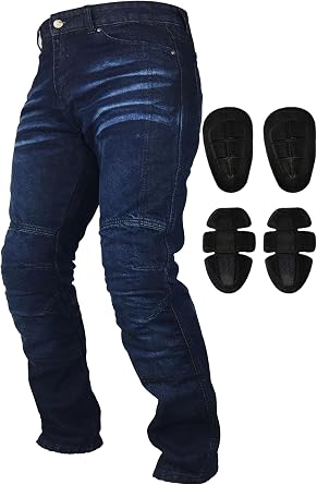 Fashio Motorcycle Riding Pants Motorbike Denim Jeans Motocross Ricing Jeans with CE Removable Armored for Men