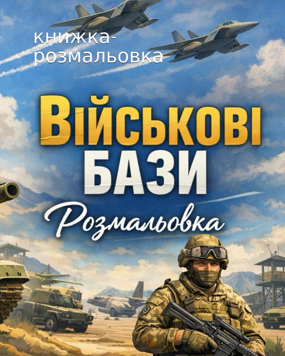 ВІЙСЬКОВІ БАЗИ: книжка-розмальовка