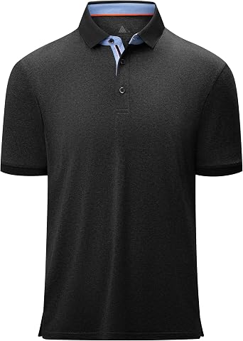 GEEK LIGHTING Polo Shirts for Men Casual Short Sleeve Summer Moisture Wicking Golf Shirts