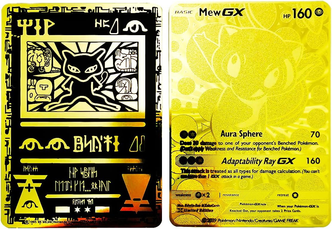 2 Ultra Rare Pokemon Metal Cards,Mew GX Custom Metal Dominican Republic | Ubuy 2 Ultra Rare Pokemon Metal Cards,Mew GX Custom Metal Dominican Republic | Ubuy