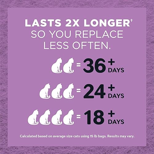 Miniatura 6 de WORLD'S BEST CAT LITTER Múltiples gatos perfumados lavanda 8 libras