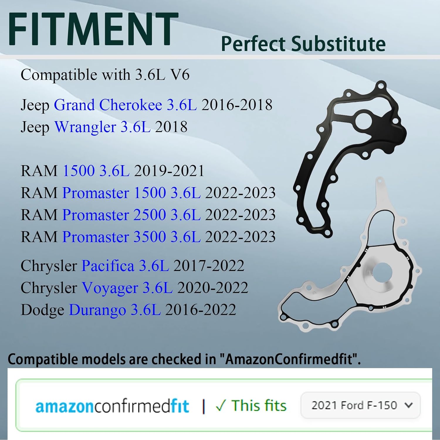 Full Cylinder Head Gasket Set HGS1184 3.6L 360cc 24V DOHC for Jeep Grand Cherokee Wrangler, Ram 1500 Promaster 1500 2500 3500,for Chrysler Pacifica, Dodge Durango, 2016-2023 HS55401