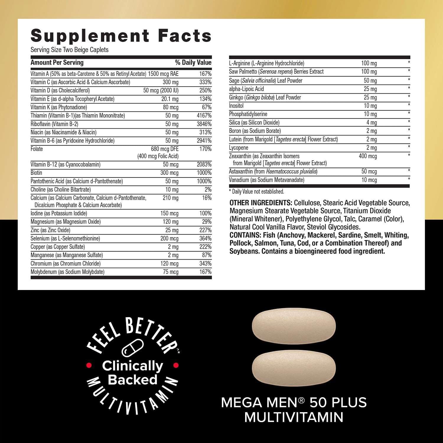 GNC Mega Men 50 Plus Vitapak Program for Men, 30 Packets, 30 Day Supply — Amazon image 9