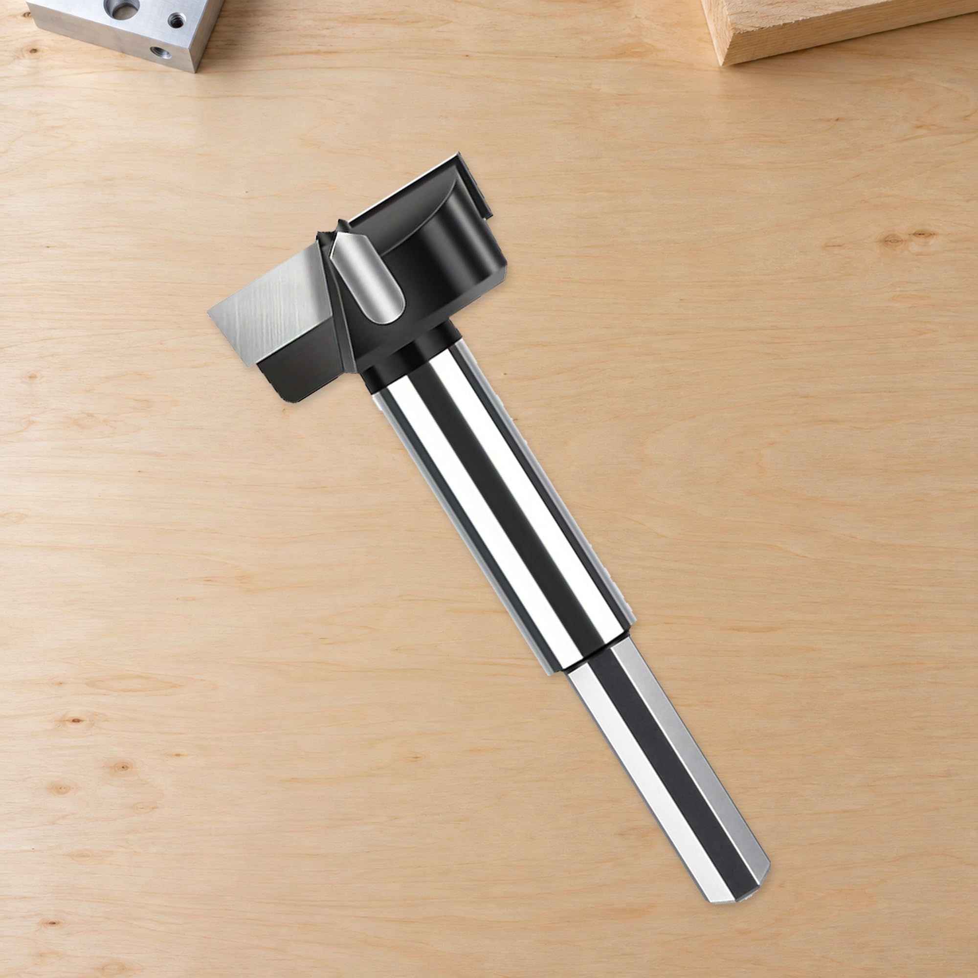 High Carbon Steel Wood Boring Bit, Hole Making Tool for Cabinet Assembly, Furniture Repairs and Home Woodworking