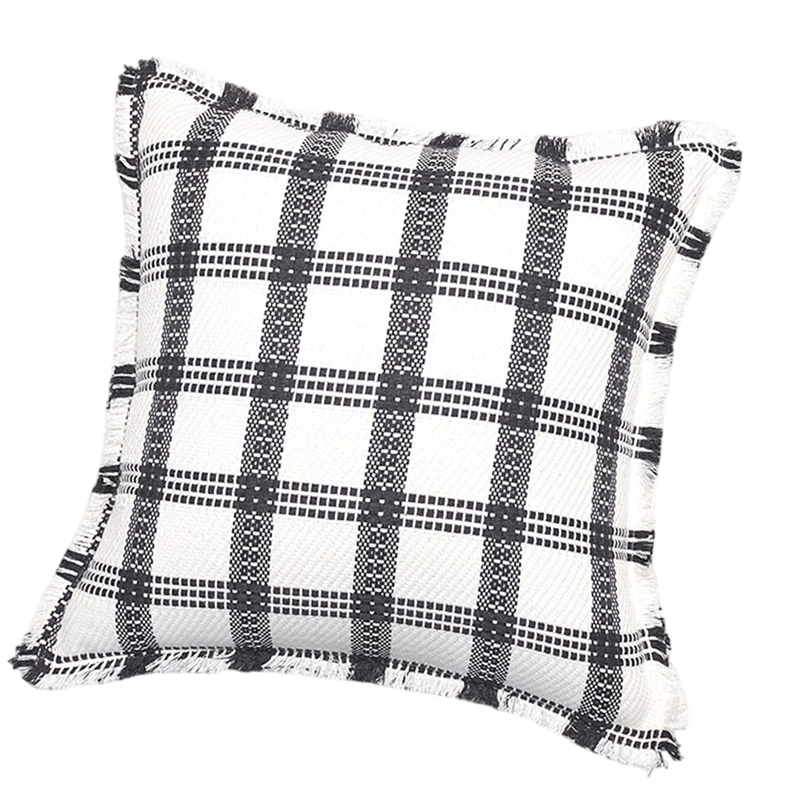 carotoe Pillow Case Soft Square Checkered Pillow Covers Pillowcase for Sofa and Bed, 18x18Inch 1PC Couch Case
