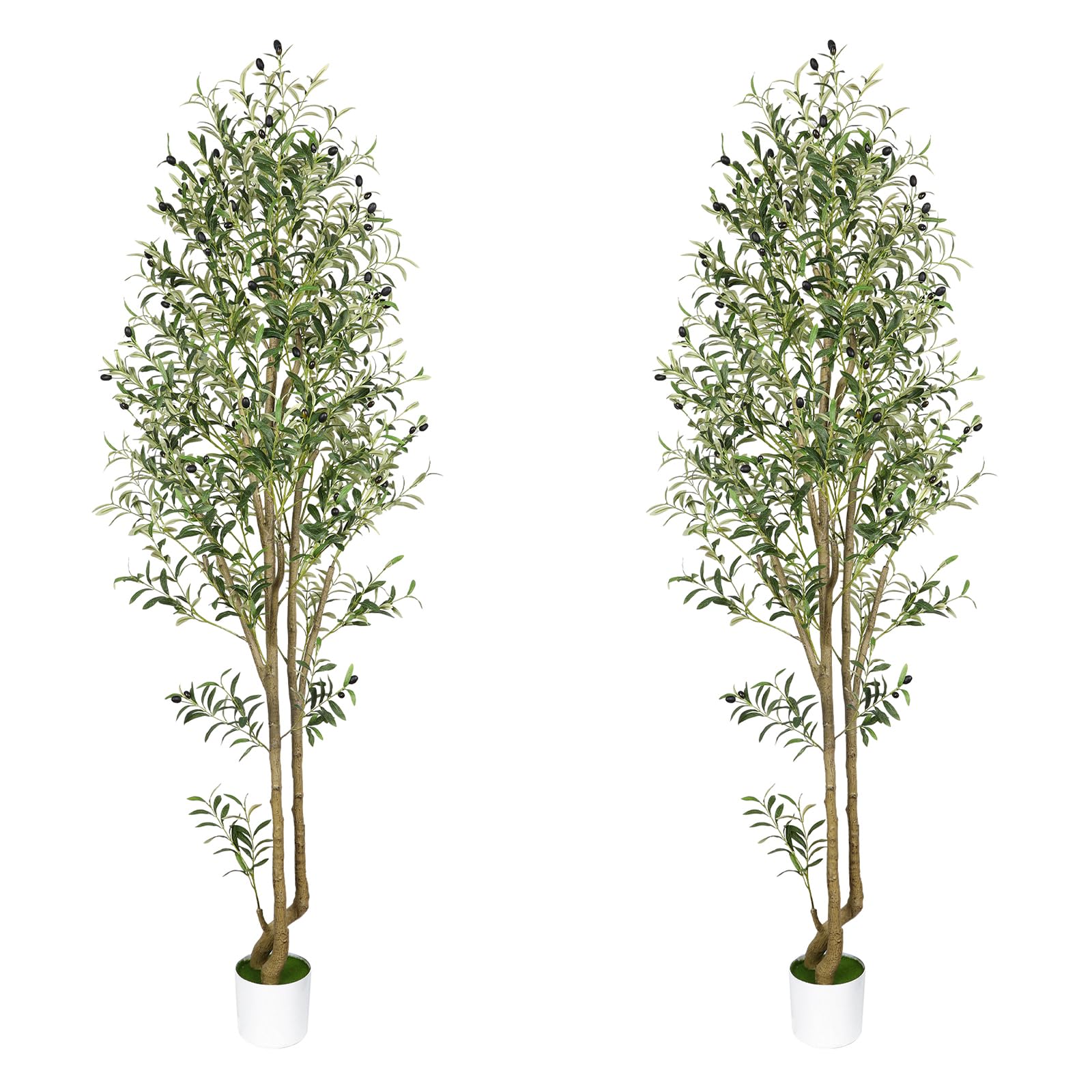 Snapklik.com : Alupssuc 7ft Artificial Olive Tree Faux Silk Plant, 7 ...