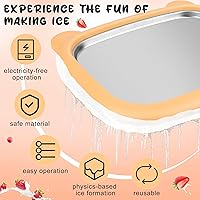 Vista 6 de Windspeed Máquina para hacer helados enrollados 1+12P, bandeja para hacer helados instantáneos, placa fría instantánea para hacer granizados