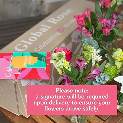 Miniatura 7 de GlobalRose Ramo de 50 Rosas Frescas Cortadas Surtidas - Rosas de Origen Responsable Flores Frescas - Ramo de Flores Frescas para Bodas,