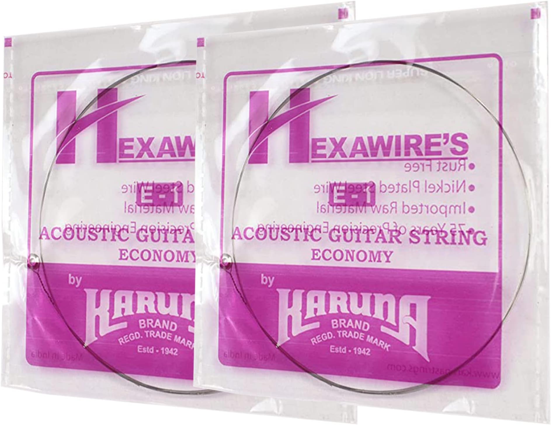 Kaspar (E - 1st) Acoustic Guitar String - 5 pieces, Stainless Steel ...