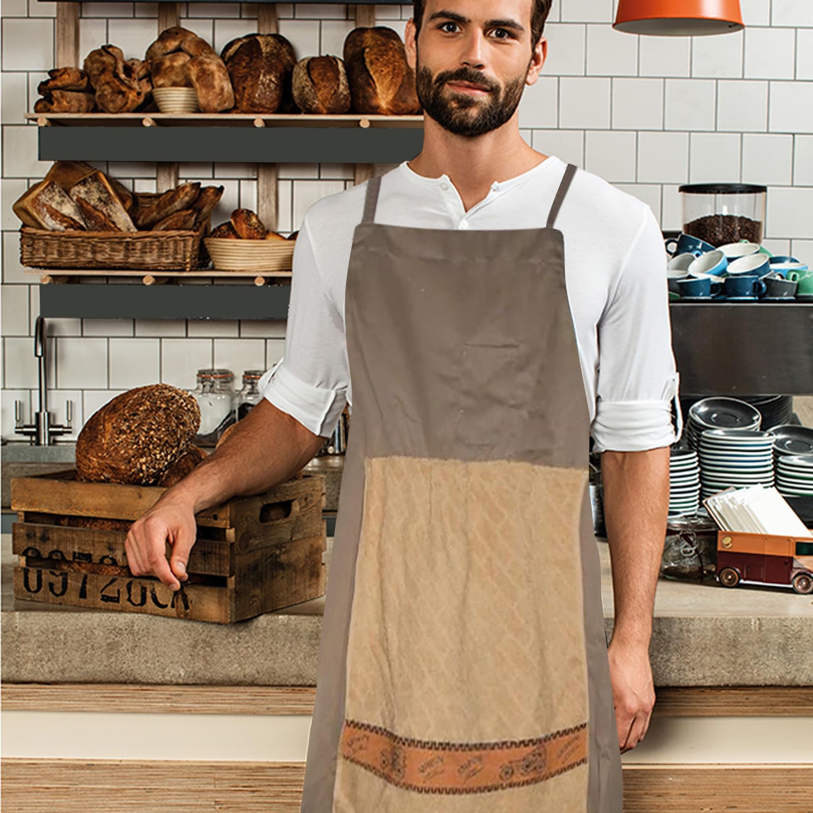 Générique Tablier Cuisine Homme, Réglable Tablier Professionnel Humour Rigolo Barbecue, Tablier de Cuisine Cadeau Fete Des Peres Saint Papa Valentin Noel