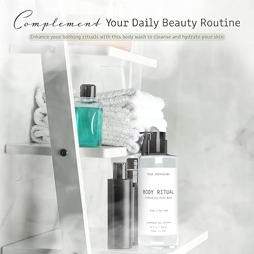 Miniatura 7 de Muse Bath Boticary Body Ritual Hidratante Body Wash  Gel de gel corporal de vainilla bergamota para mujeres y hombres gel corporal de aromaterapia