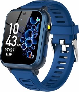 Phyulls Kids Smart Watch: 39 Games, Camera, Music Player, Pedometer, Alarm - Touchscreen Toy for Boys & Girls 3-12 Years