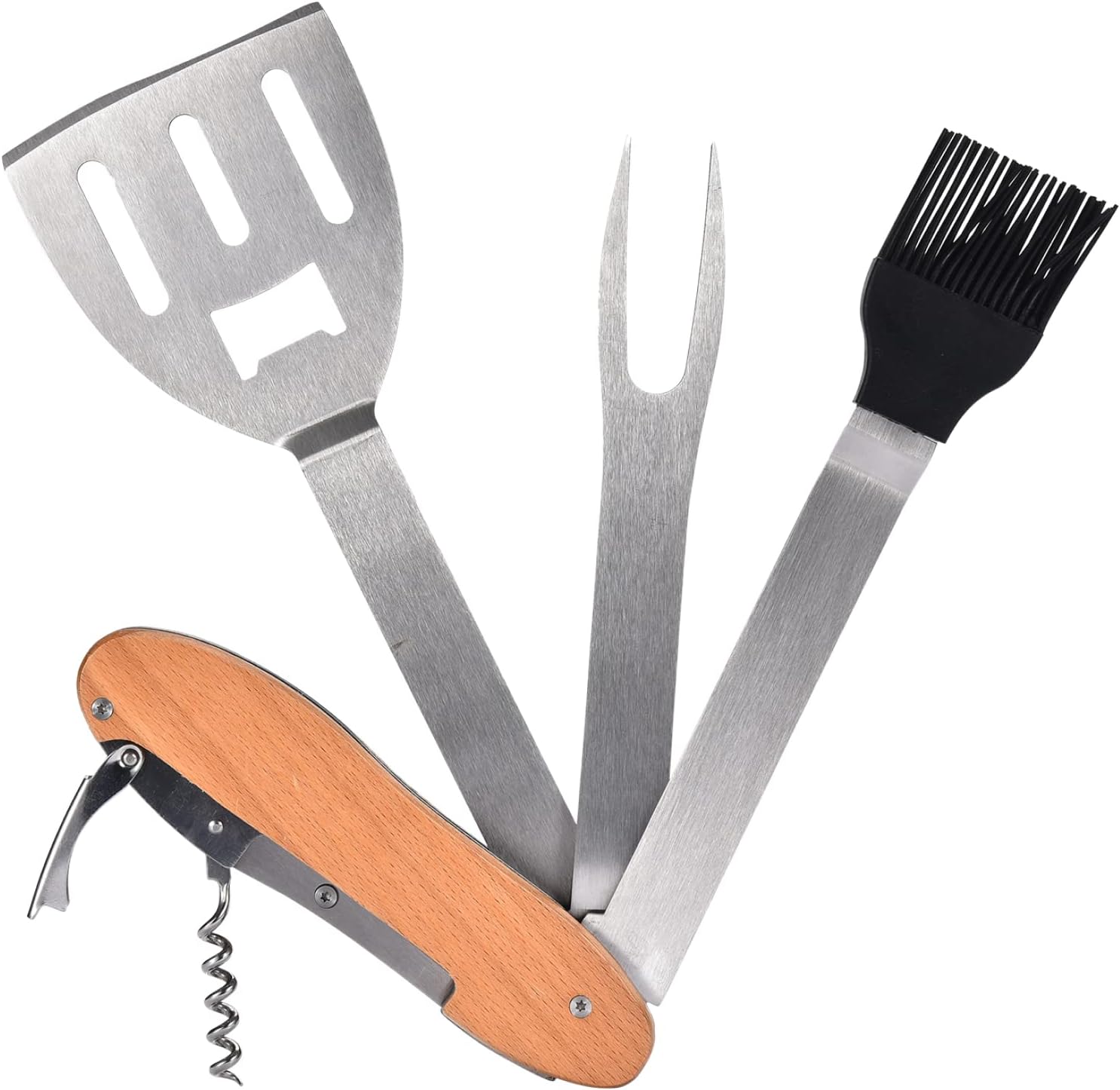 Mountain Grillers BBQ Multi Tool Barbecue Combo Utensils Set Portable Grill Tools Set for