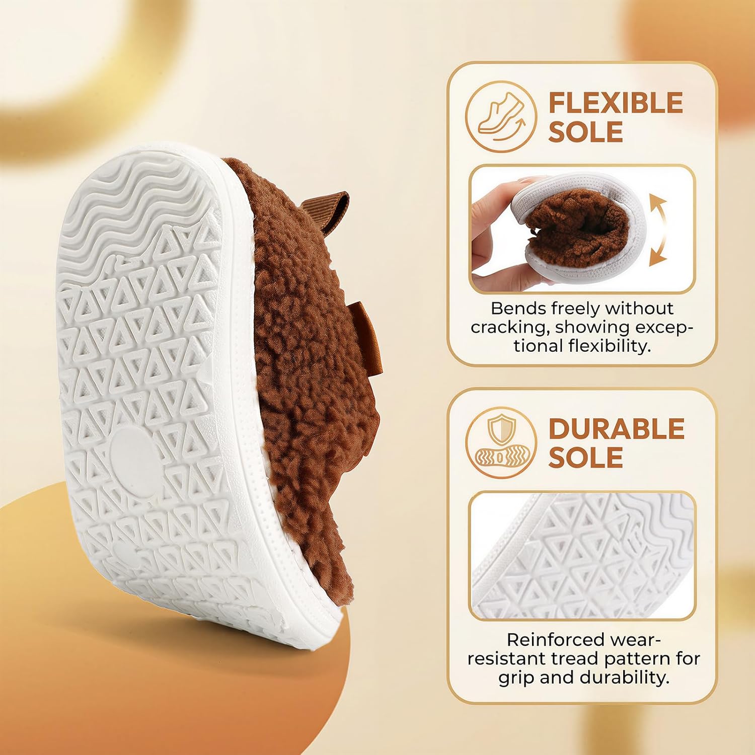 Toddler Kids Slippers Boys Girls Indoor House Shoes Non-Slip Fuzzy Warm Woolen Bedroom Baby Slip On Slipper Cozy Lightweight Walking Shoes for Home Outdoor Winter Unisex - Image 7