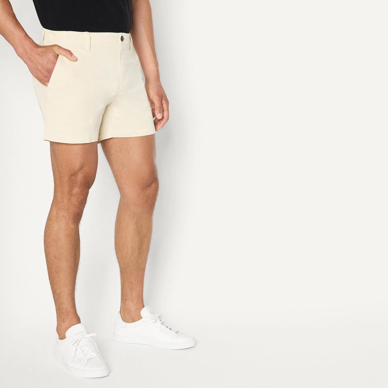 Amazon Essentials Men's Slim-Fit 5" Flat-Front Comfort Stretch Chino Shorts - Image 4