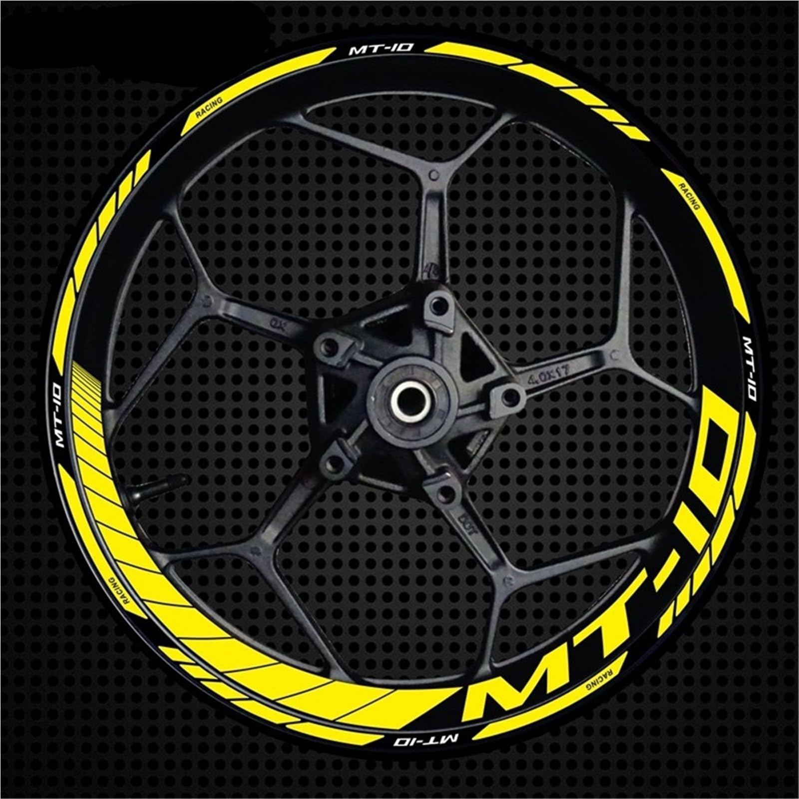 Pegatinas Reflectantes para Rueda Motocicleta 17 Pulgadas Juego Decoración para Llantas para MT 10 MT10 para MT-10 2022(Set Meal 18)