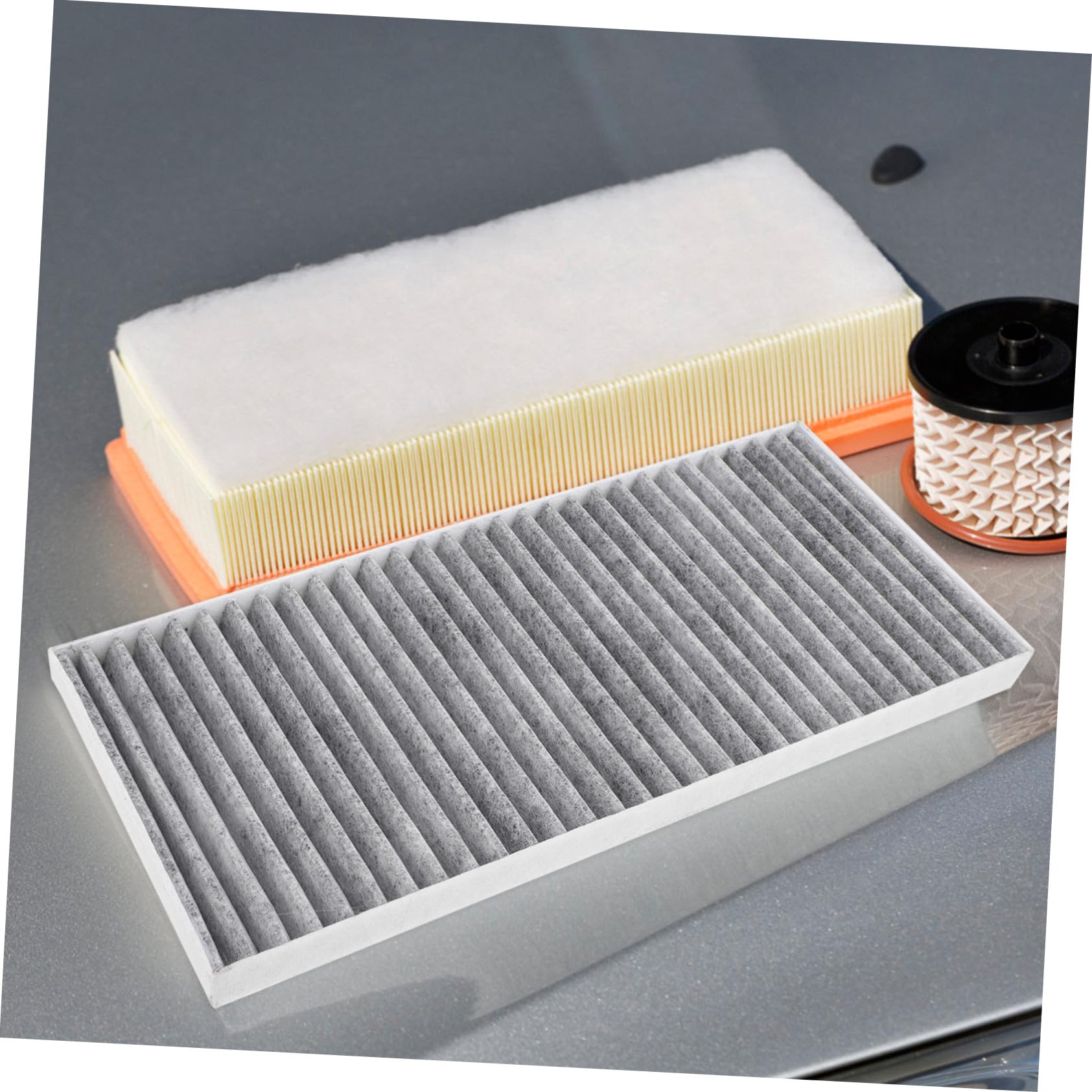 6 Pezzi Filtro Aria Condizionatore Auto Alta Efficienza Filtrante Resistente Temperature Elevate Ricambio Abitacolo per Protezione Motore e Pulito