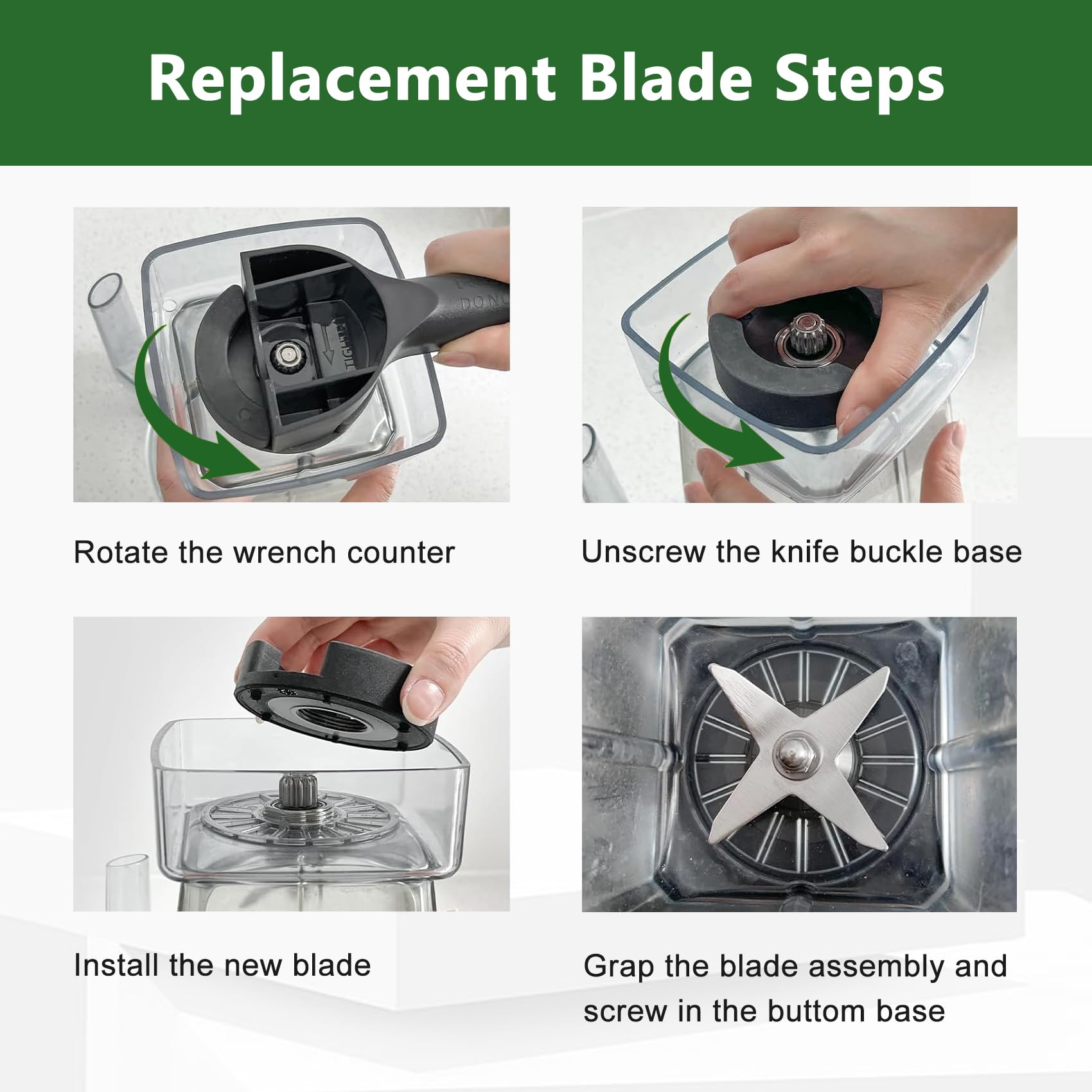 Replacement Juicer Blade for Vitamix 64 oz. Low-Profile Container 7500 750 780 5300 Blender Repair Part - Image 6