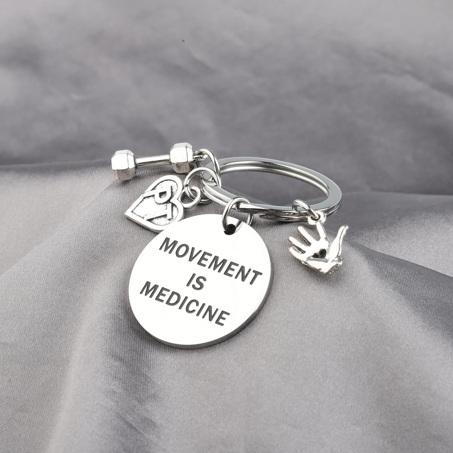 KUIYAI Physical Therapist Appreciation Gift Physical Therapy Gift PT Graduation Gift Movement Is Medicine Keychain Gift