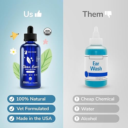 Miniatura 7 de Kin  Tipo Clean Ears orgánico perro Ear Cleaner 4oz