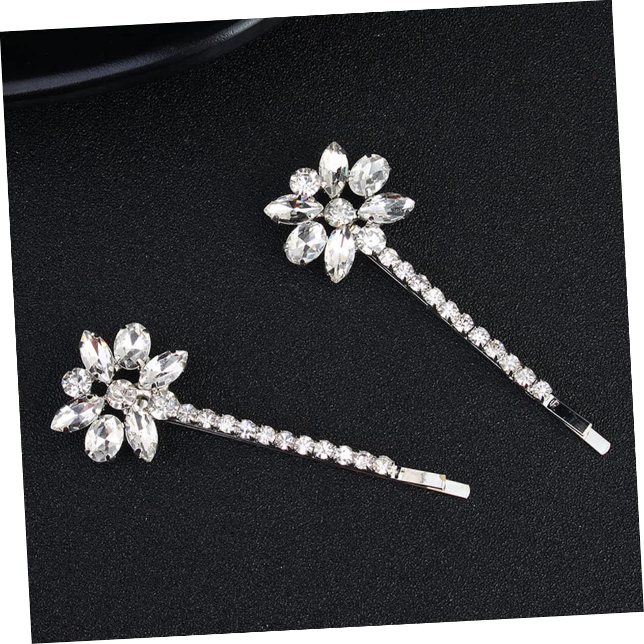 3 Set Di Fermagli Per Con Strass E Fiori in Argento Per Donne E Ragazze Eleganti Accessori Per Da Sposa 2 Paia*3
