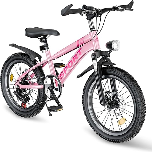Miniatura 27 de Bicicleta de montaña para niños de 20 pulgadas, bicicleta de montaña para niños y niñas de 8 a 12 años, 7 velocidades para adolescentes, bicicletas