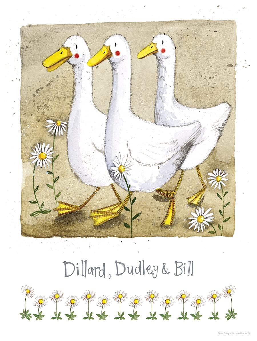 Alex Clark Art Ltd Alex Clark Dillard, Dudley And Bill Duck Art Print
