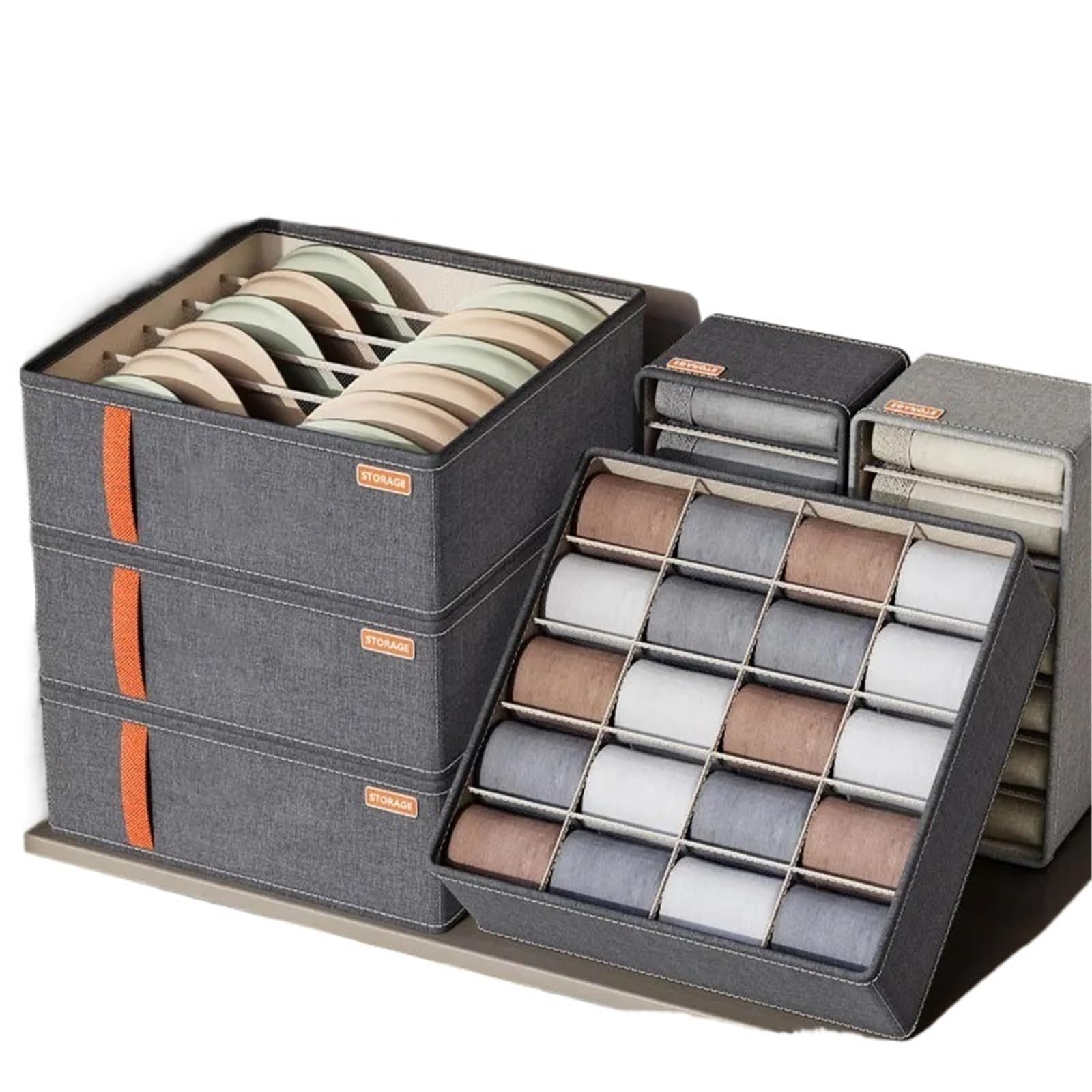 Organizzatore per cassetti della Biancheria Intima, Scatola per riporre Calzini, Reggiseno, Armadio per Camera da Letto, Abbigliamento