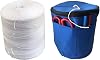 Bundle: 6300 ft Polypropylene Tomato Twine Reusable Twine Dispenser Bag for Garden Twine String 1 Roll Twine 1 Blue Twine Bag