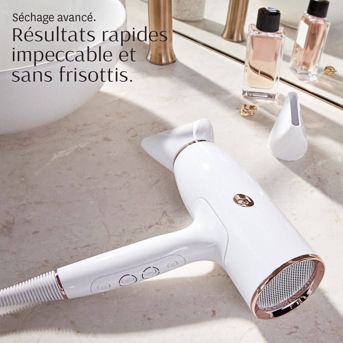 T3 AireLuxe Digital Ionic Sèchecheveux Professionnel Séchage Rapide Léger et Ergonomique Optimisation du Volume Lissage des Frisottis Nombreuses Combinaisons de Chaleur et de Vitesse