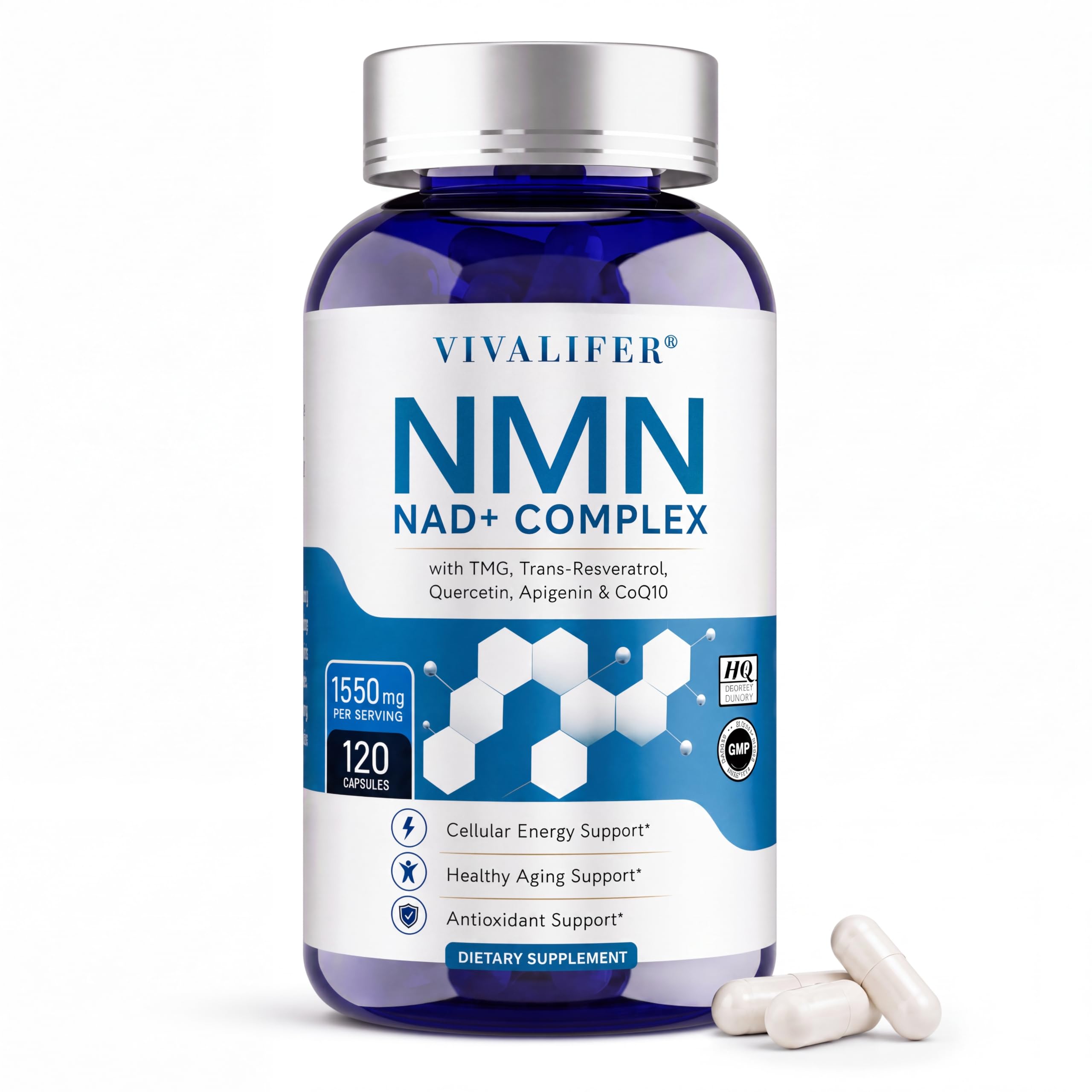 CORELIX NMN Supplement 1550 mg Per Serving, 120 Veggie Capsules 120 Count (Pack of 1)