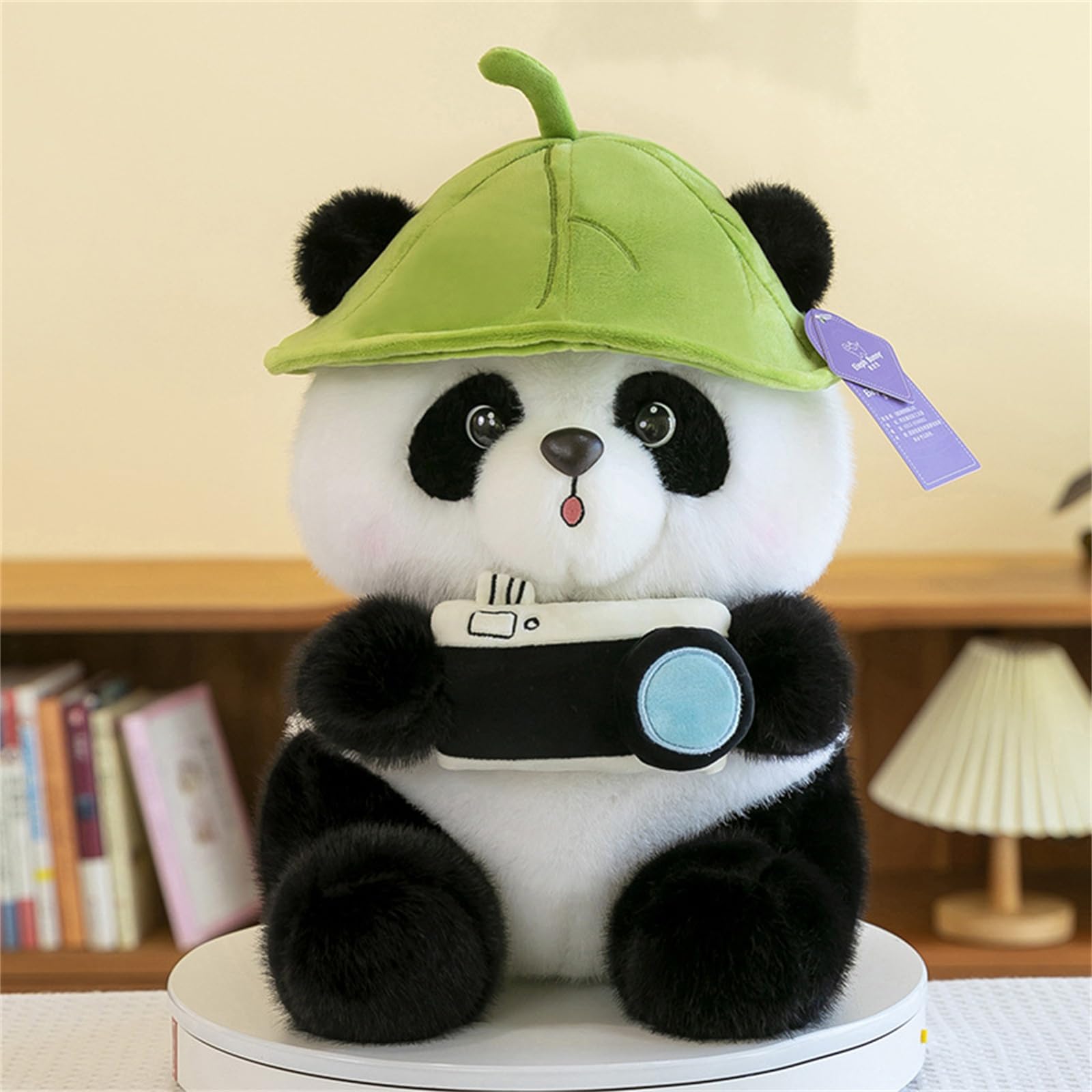 Plüsch Panda, Panda Kuscheltier Stofftier, Panda Puppe Plüsch Bamboo Tier Plüschfigur, Realistisch Gestaltetes Plüschtier, Geschenkidee für Jungen und Mädchen (55 cm)