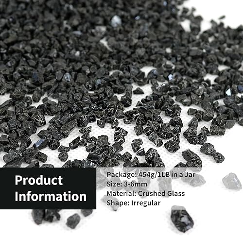 Miniatura 2 de LePe Vidrio de fuego triturado para manualidades, piedra de grava de vidrio templado reflectante, vidrio roto, chips de gemas de fuego para