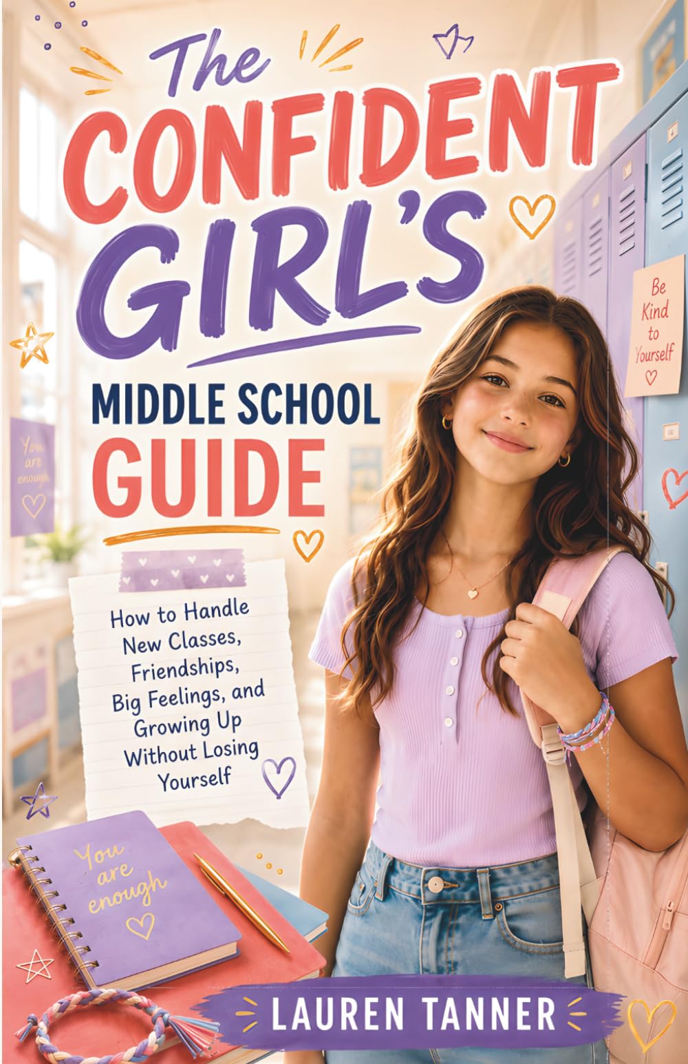 The Confident Girl's Middle School Guide: A Reassuring Guide to New Classes, Friendships, Big Feelings, and Growing Up with Confidence