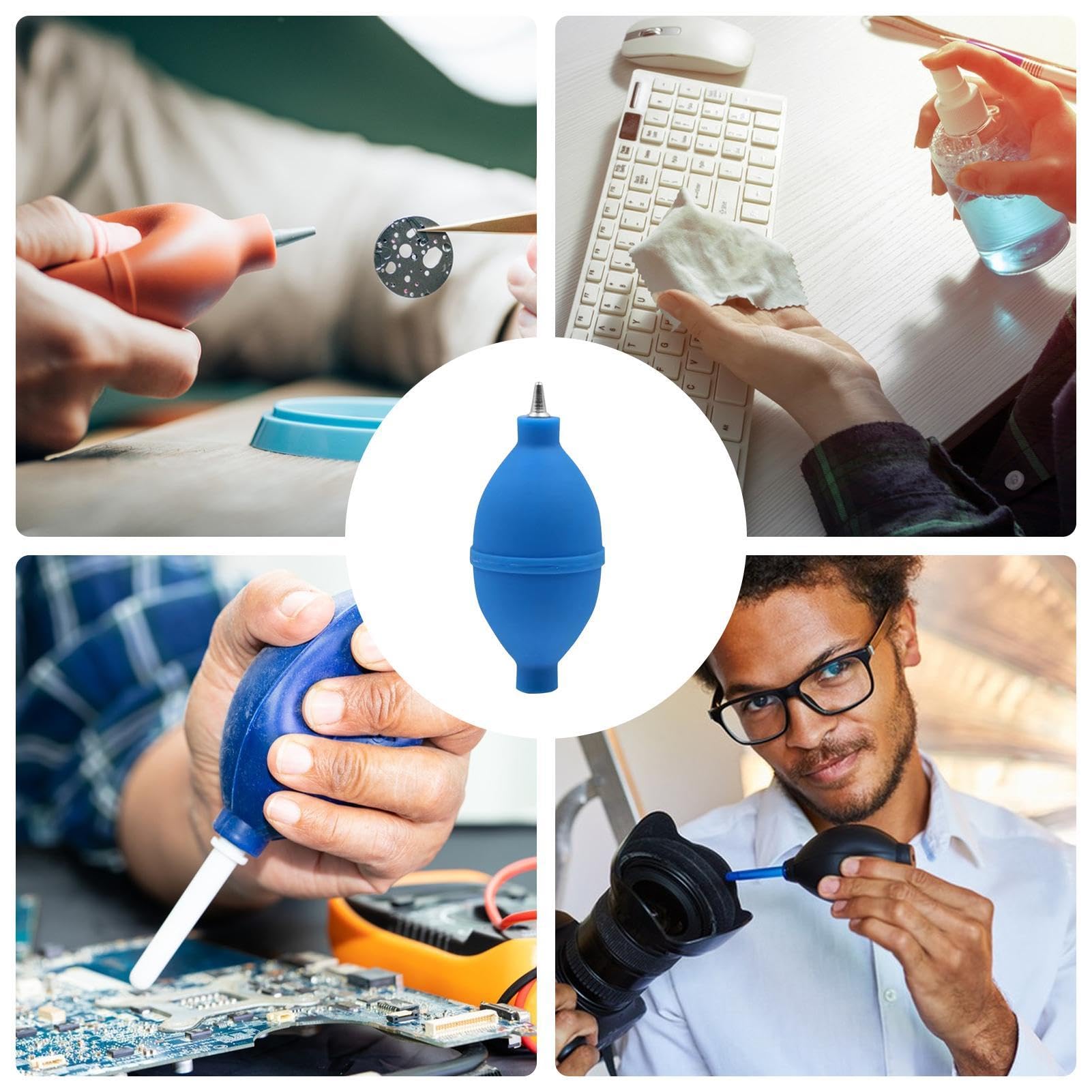 Pompe De Soufflage D'air En Caoutchouc, Nettoyeur Flexible, Souffleur D'air Manuel Doux, Souffleur D'objectif Pour écran D'appareil Photo Numérique, Dépoussiérage