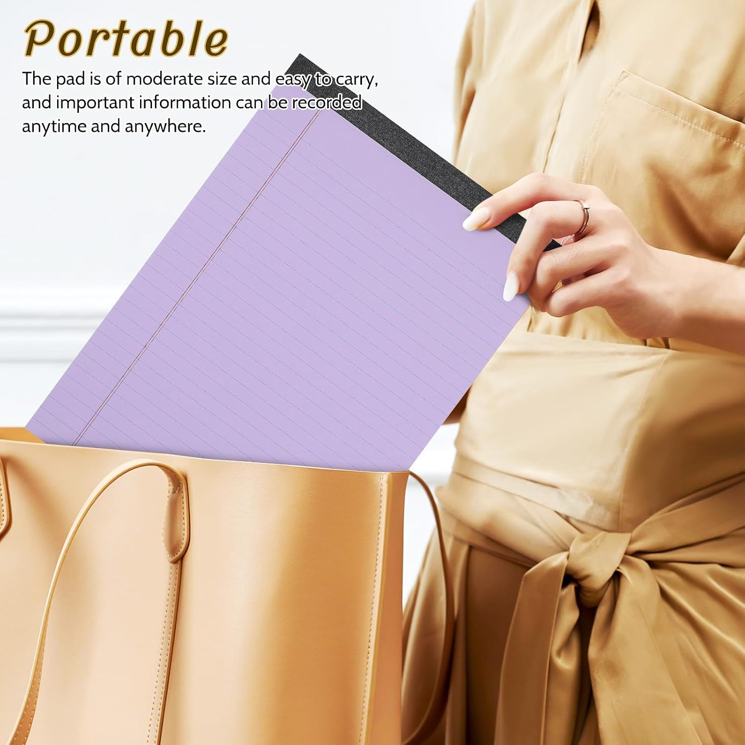 Alipis 6pcs A4 Lined Notepads 214x295mm, Red Blue Purple Paper Writing Pads for Office, School, and Note-taking, Server Notebooks for Work and Memo Use