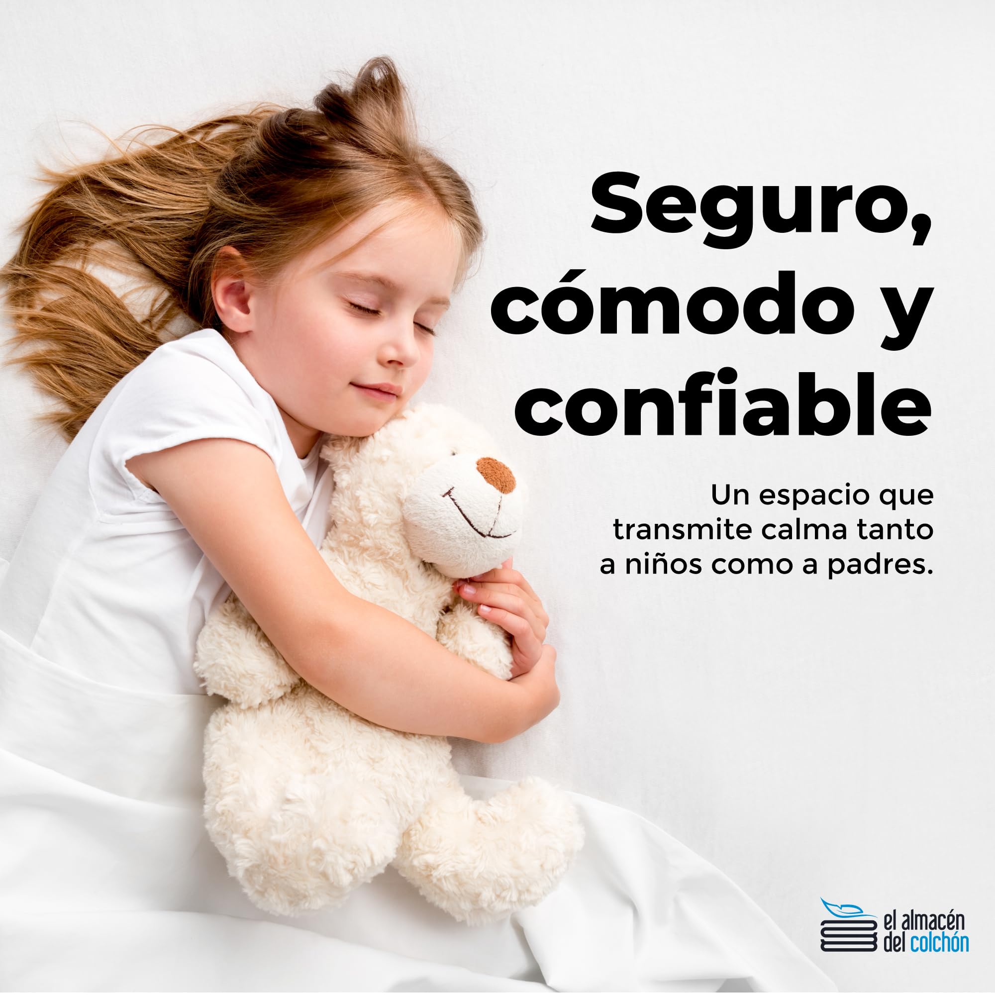 El almacén del colchón, Modelo Ten colchón Infantil 10cm con núcleo HR ECOPUR, Ideal para Uso Ocasional, Camas supletorias y niños - Transpirable y Ligero 90 * 200