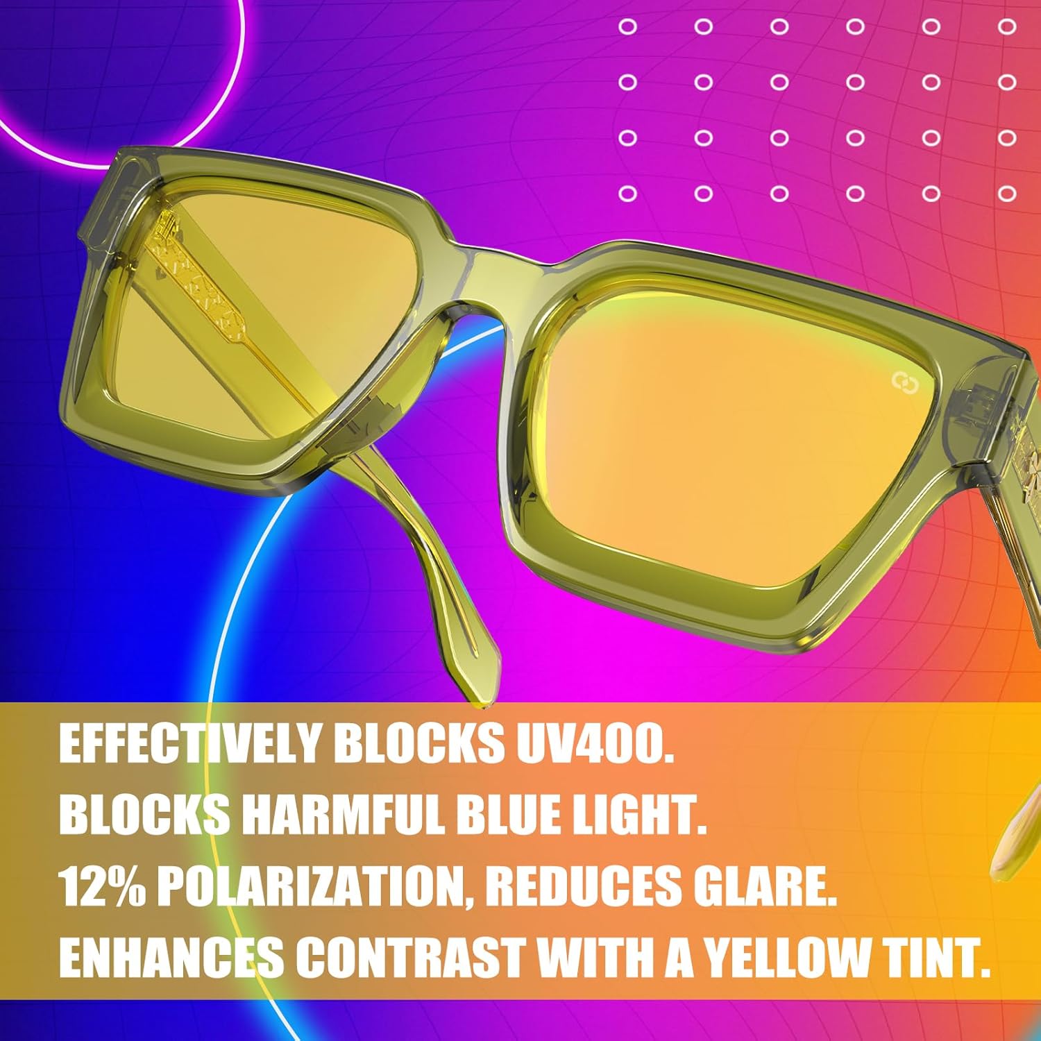 VISOONE Gamer Glasses Professional Blue Light Filter with Anti-Fatigue and Anti-Glare for Men and Women RIVER - Image 3