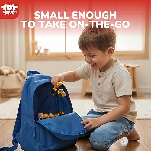 Miniatura 7 de TOY Life 28 PCS Construction Toys for boy Age 3-5, Small Construction Vehicles, Sandbox Toy for Boys, Small Construction Car Truck Excavator Party