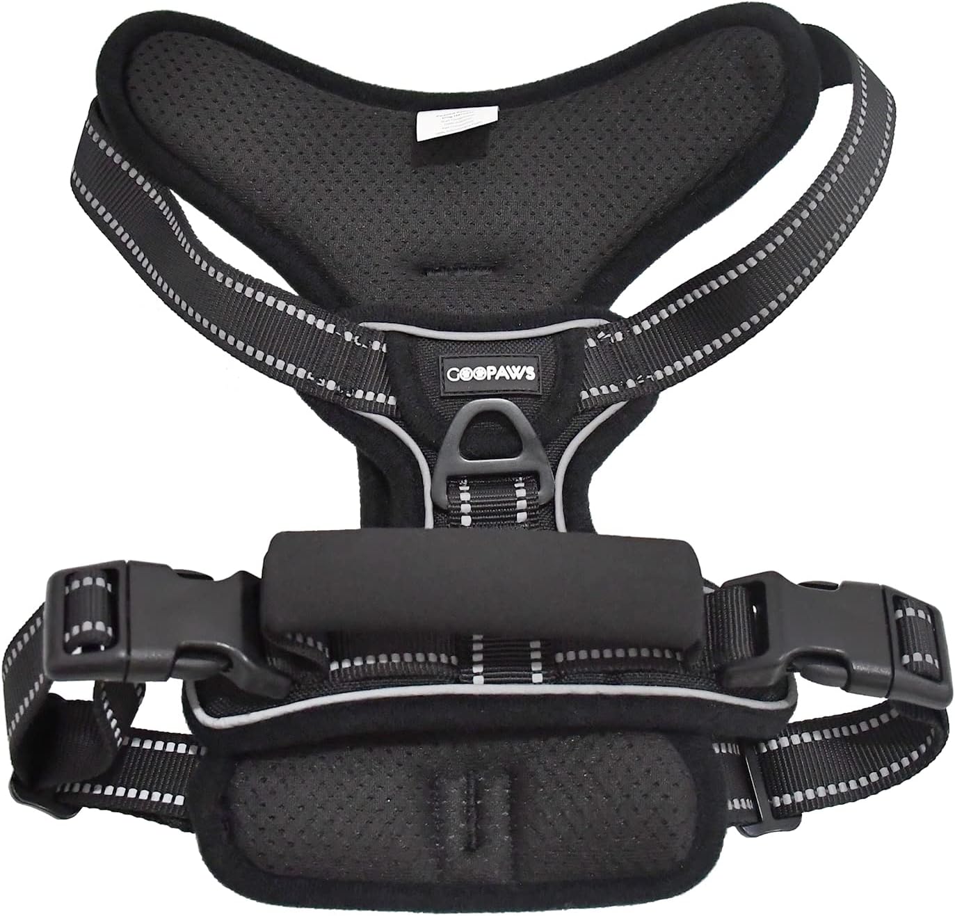 Padded Reflective Dog Harness, Lightweight Ripstop Dog Harness, Adjustable Outdoor Pet Harness for Small Medium Large Dogs