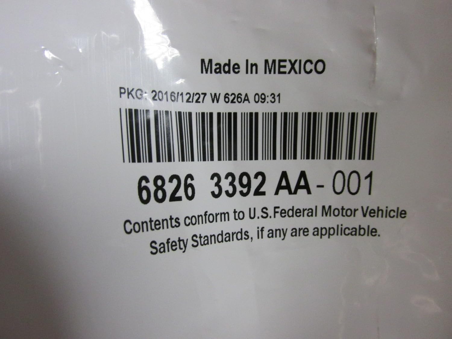 Genuine Chrysler 68263392AA Mirror Cover