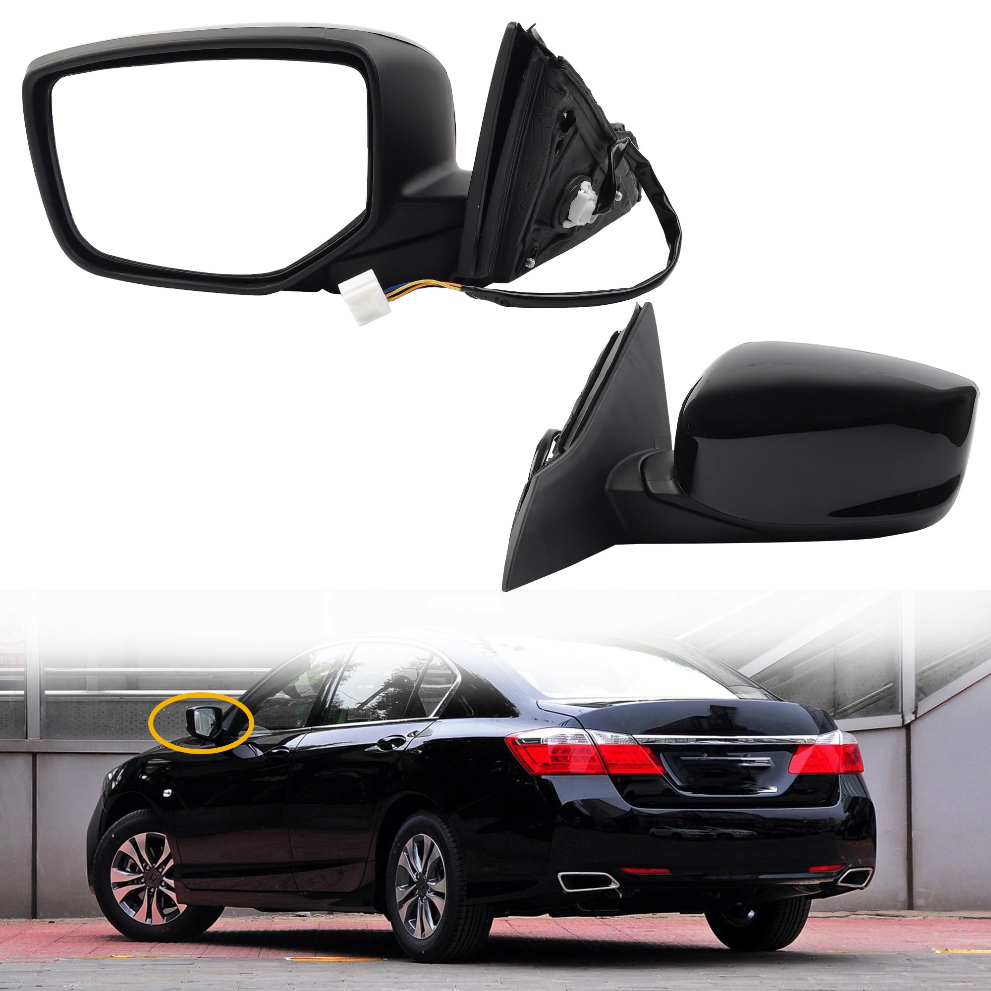 Amazon.com: Dasbecan Driver Left Side Mirror Compatible with 2013
