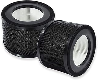 PUREBURG Replacement True HEPA Filter Compatible with TaoTronics TT-AP001,Gukify AP001 and VAVA VA-EE014 Air Purifiers,H13 4-Stage Filtration High-efficiency Activated carbon Air Clean VOC,2-Pack
