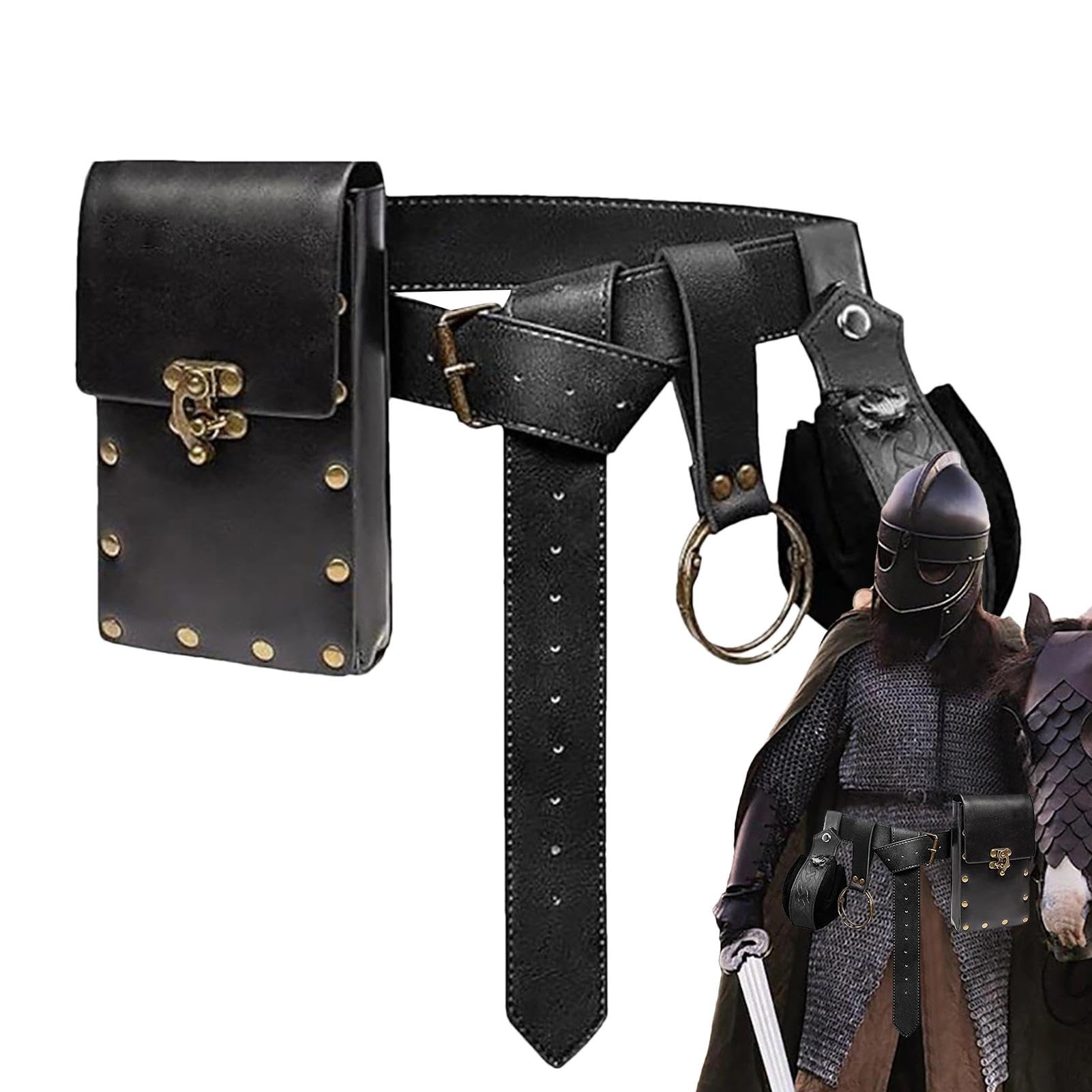 Amazon | スチームパンクベルトポーチ メンズ - スチームパンク