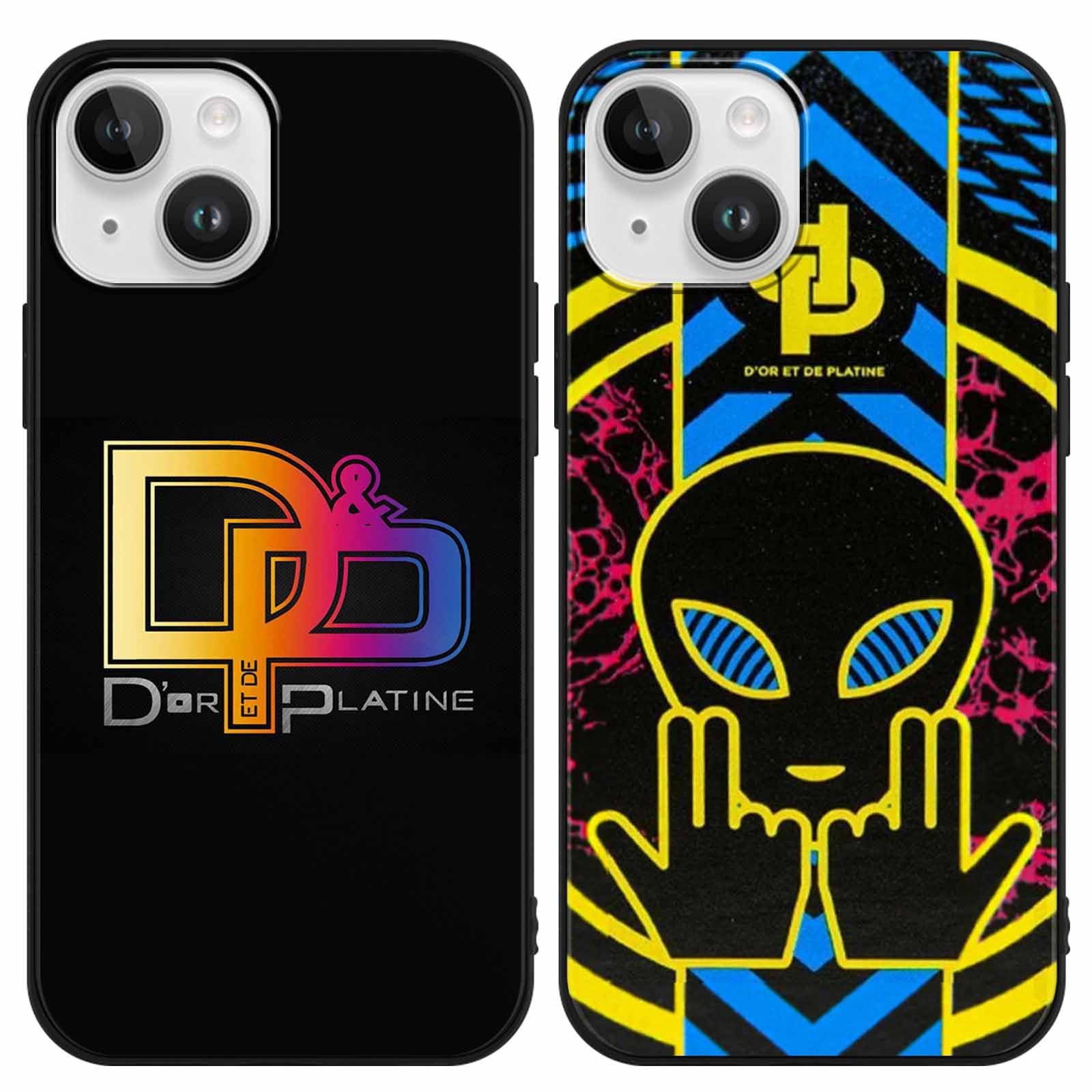 JuL 2x Cover Per IPhone 13 E IPhone 14 6,1 Pollici - Custodia Rapper Con Design Artistico, Morbida TPU Antiurto, Sottile E Alla Moda Per Ragazzi E Ragazze - 3