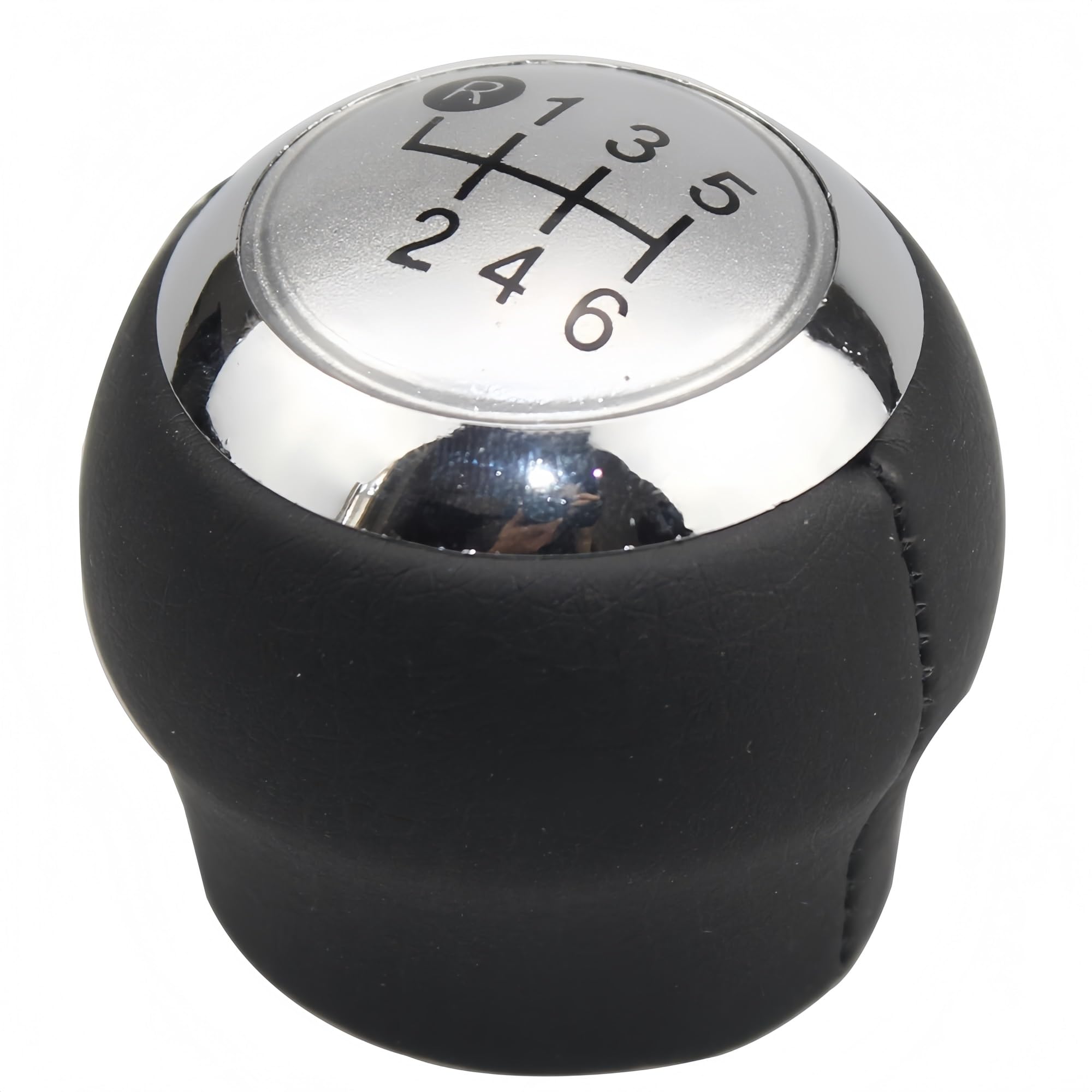 Jeocoai Silver 6S Car Gear Knob For Toyota For Corolla For Rav4 For Avensis For Yaris Accessories 5/6 For Speed Car Gear Shift Knob Lever(Silver 6S)