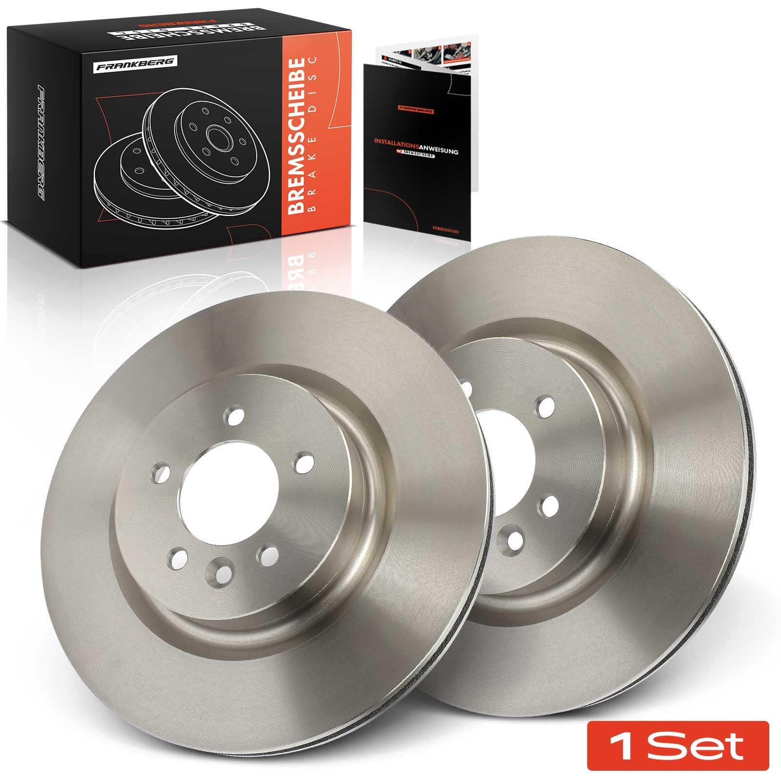 Frankberg 2 discos de freno delanteros ventilados de ⌀360 mm SDB000624 | SDB000623; Compatible con: R.a.n.g.e R.o.v.e.r Sport L320, Discovery IV L319, Discovery IV Furgoneta L319