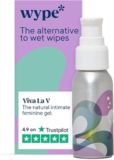 Wype | Viva La V | Toilet Paper Gel | Flushable Feminine Wipes Alternative | Feminine pH Balanced, Rose & Geranium Scented | Equivalent To 100 Wipes | 1.6 fl oz